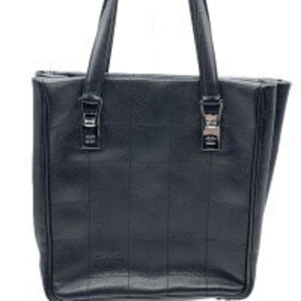 Chanel Chocobar Tote Bag Caviar Leather Black